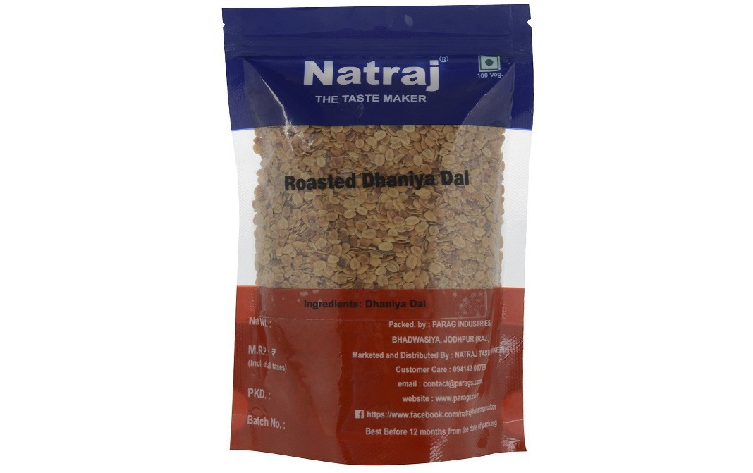 Natraj Roasted Dhaniya Dal    Pack  400 grams